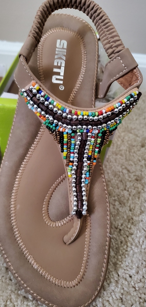 New in box Beaded Siketu Sandals